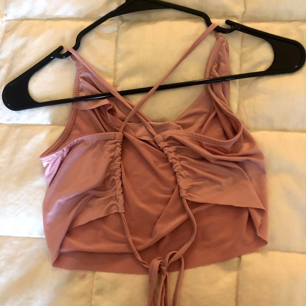 Tie Back Cowl Crop Top